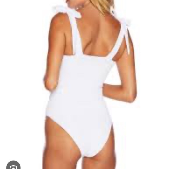 NWT Beach Riot ribbed White Swimsuit size large